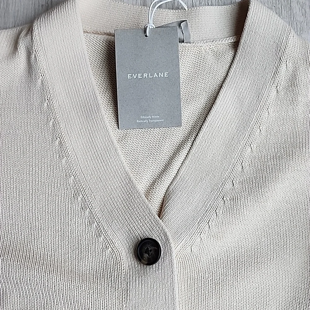 Everlane Organic Cotton Cardigan Nwt - Picture 13 of 13